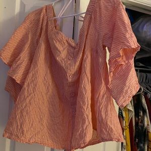 Women’s plus size, Lane Bryant, flare blouse